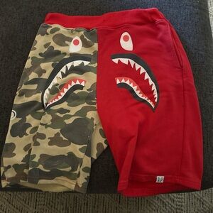 🚨SOLD🚨
Red and Camo Shark Face Shorts